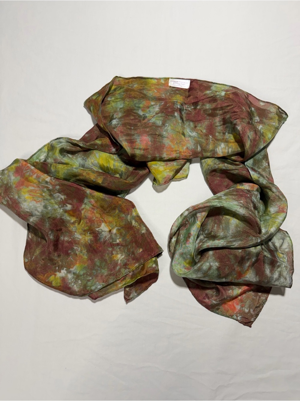 Watercolor Print Scarf - Multi-Color